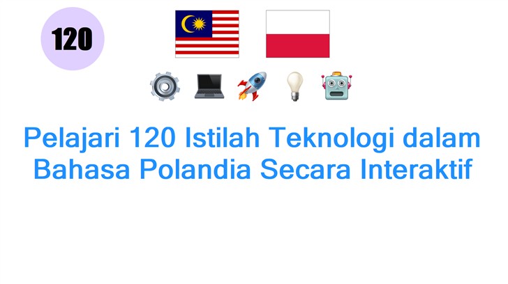 Pelajari 120 Istilah Teknologi dalam Bahasa Polandia Secara Interaktif